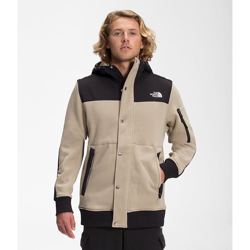 The North Face Fleece Jacket Mens Australia - The North Face Highrail Khaki / Black Mountain (VGO-58